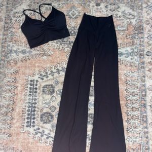ELEVATE LONGLINE SPORTS BRA and flared leggings bundle!